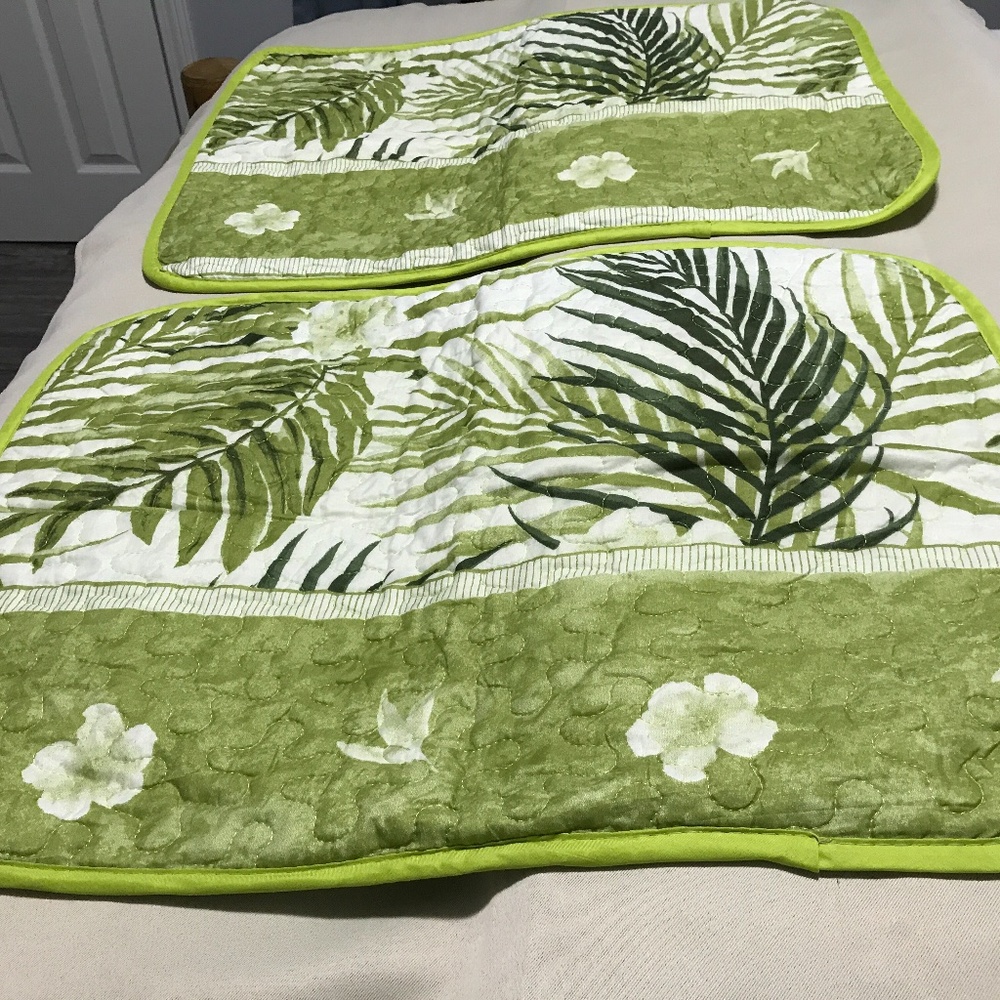 Palm Leaf Pillow Shams
